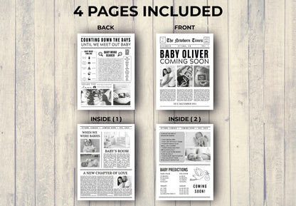 Newspaper Baby Shower