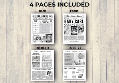 Newspaper Baby Shower
