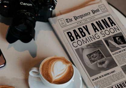 Newspaper Baby Announcement