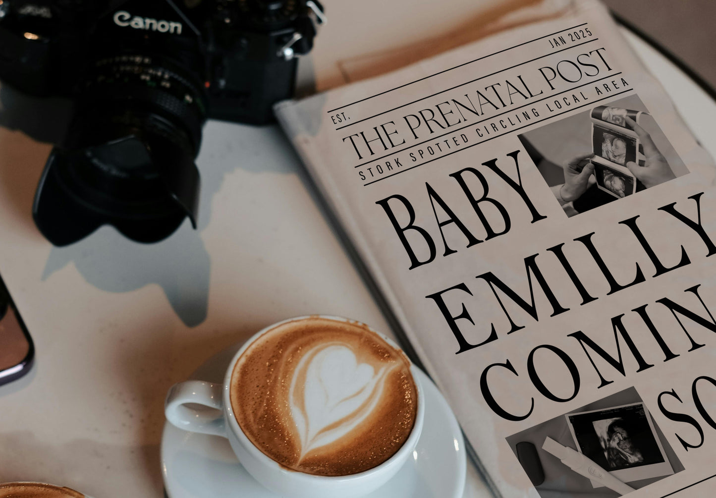 Newspaper Baby Announcement