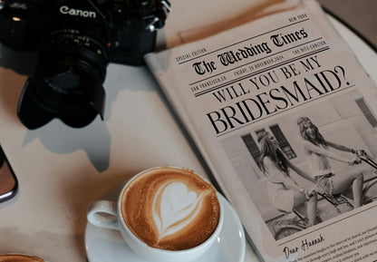 Bridesmaid Proposal Newspaper