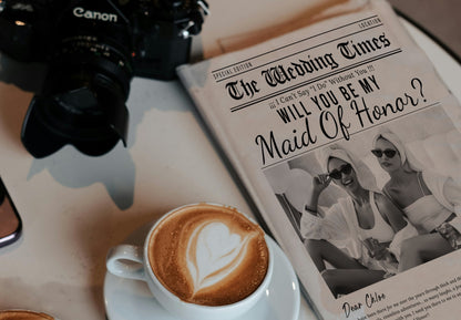 Bridesmaid Proposal Newspaper
