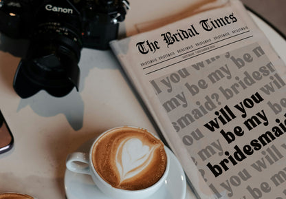 Bridesmaid Proposal Newspaper