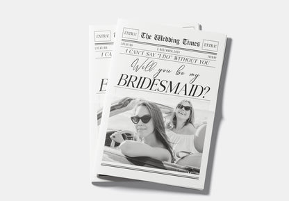 Bridesmaid Proposal Newspaper