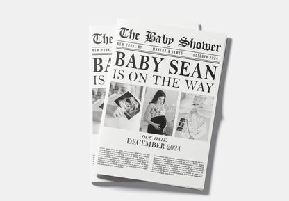Newspaper Baby Shower