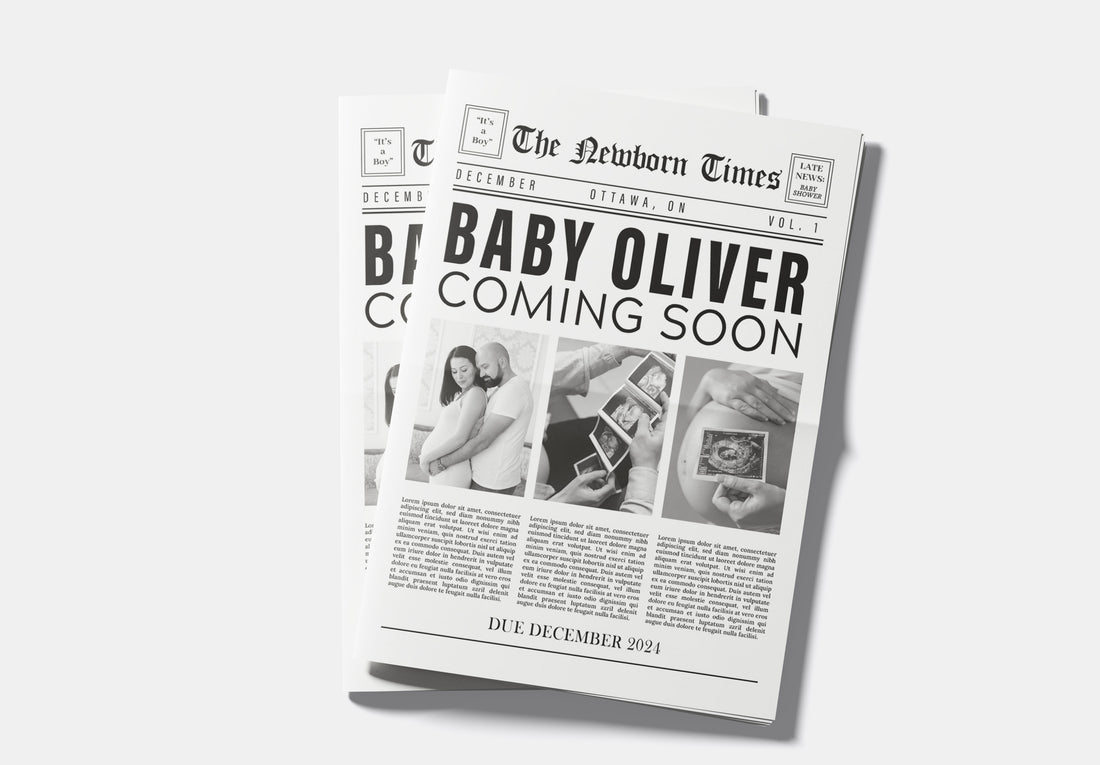Newspaper Baby Shower