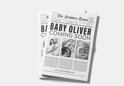 Newspaper Baby Shower