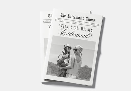 Bridesmaid Proposal Newspaper