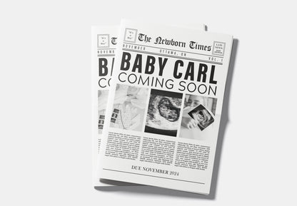 Newspaper Baby Shower