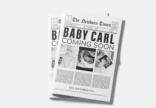 Newspaper Baby Shower