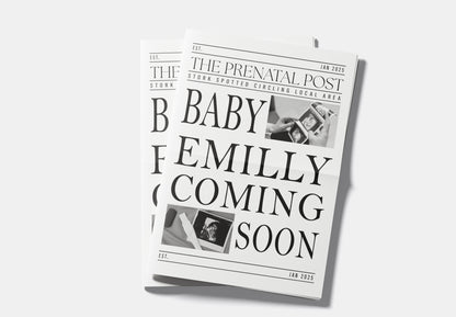 Newspaper Baby Announcement