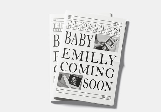 Newspaper Baby Announcement