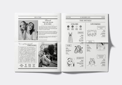 Bridesmaid Proposal Newspaper