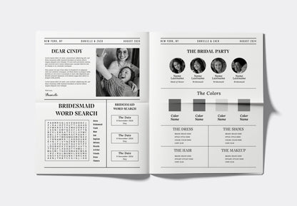 Bridesmaid Proposal Newspaper