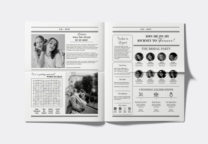 Bridesmaid Proposal Newspaper