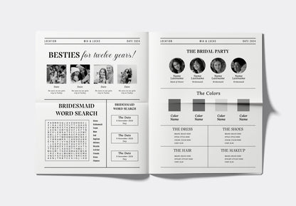 Bridesmaid Proposal Newspaper