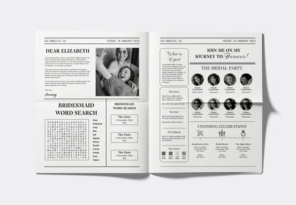 Bridesmaid Proposal Newspaper