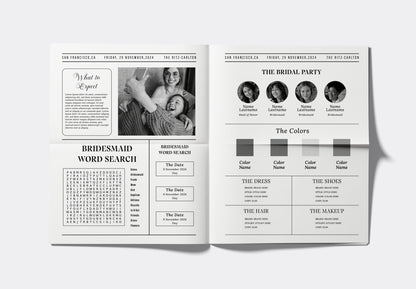 Bridesmaid Proposal Newspaper