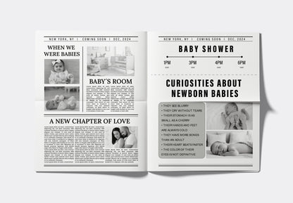 Newspaper Baby Shower
