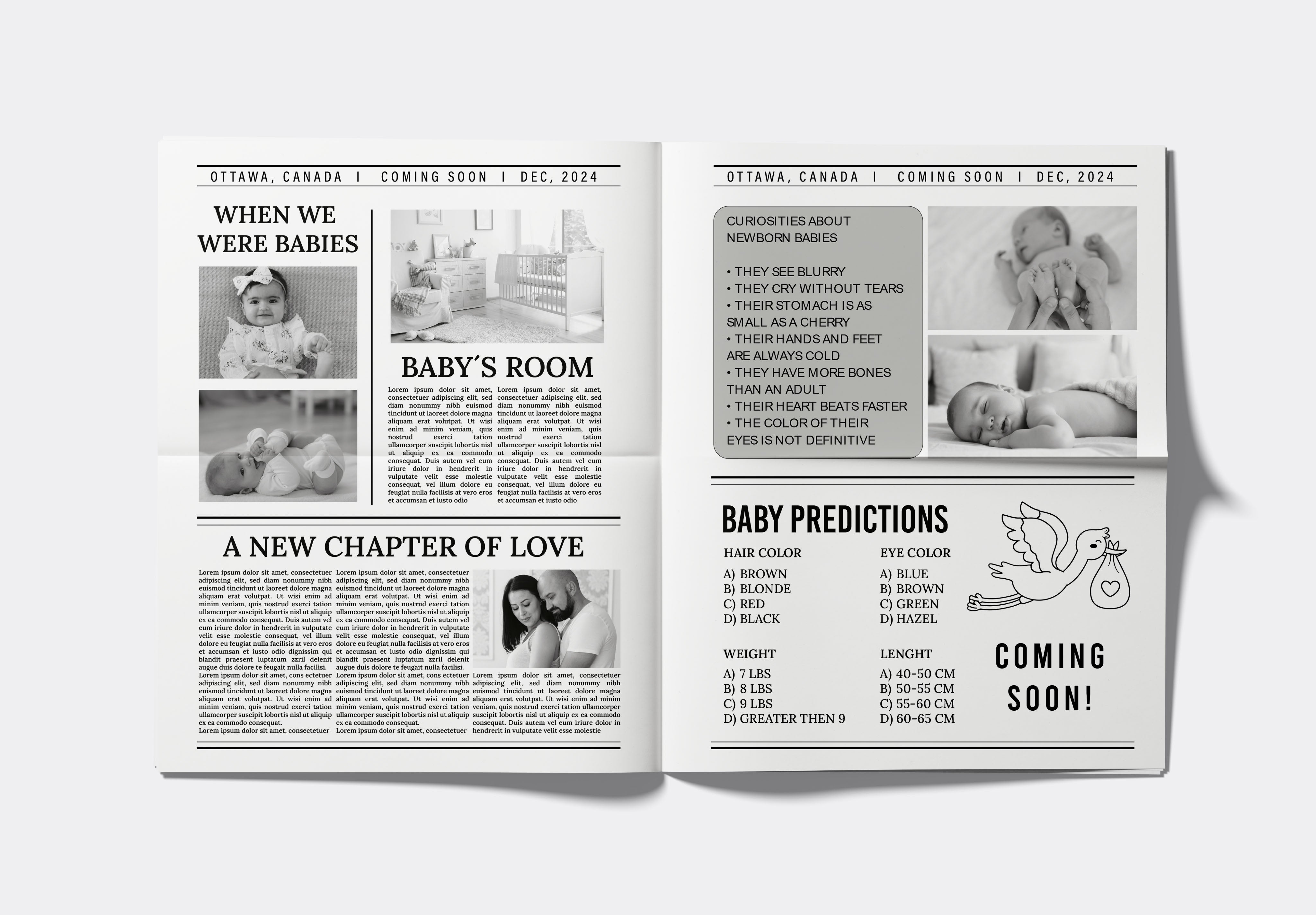 Newspaper Baby Shower