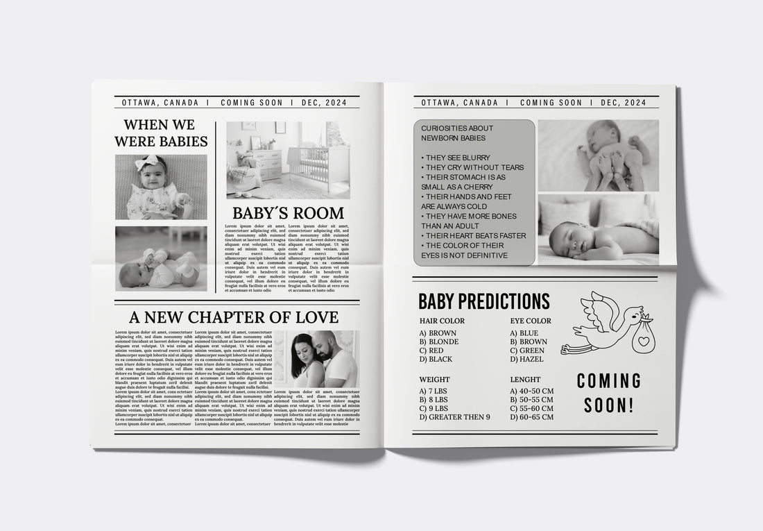 Newspaper Baby Shower