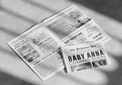 Newspaper Baby Announcement