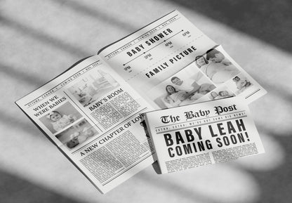 Newspaper Baby Announcement