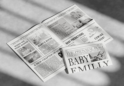 Newspaper Baby Announcement