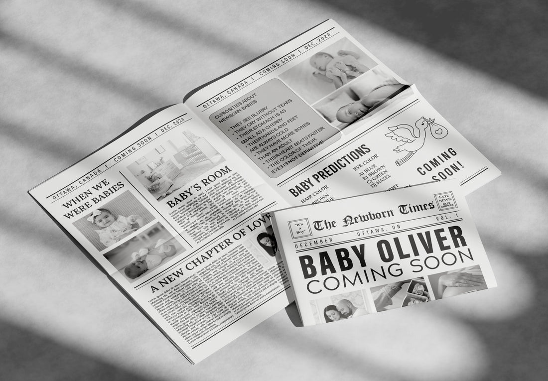 Newspaper Baby Shower