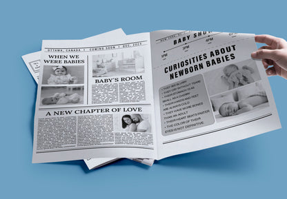 Newspaper Baby Shower