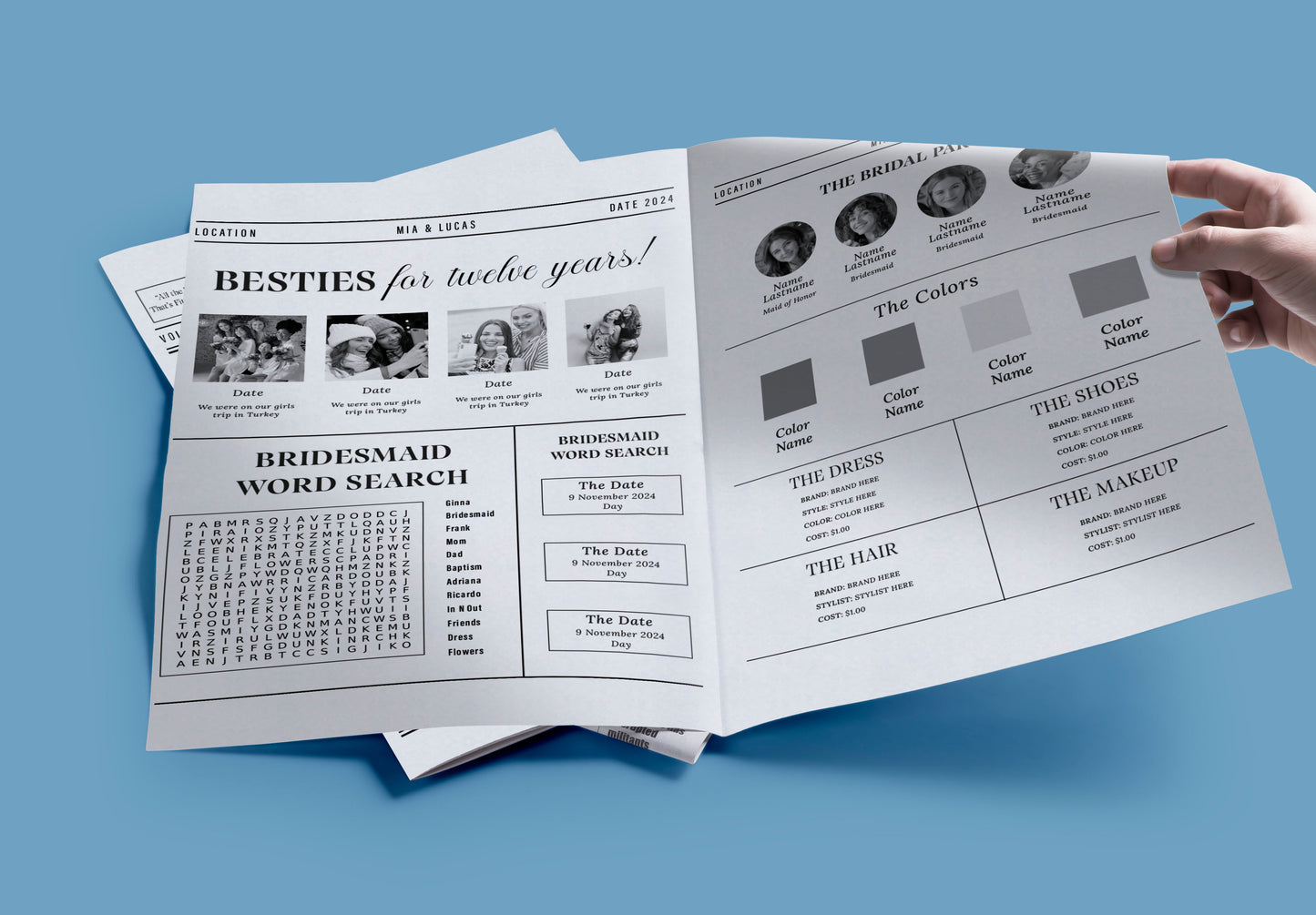 Bridesmaid Proposal Newspaper