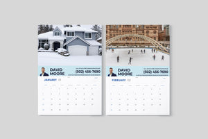 Printed 2024 Wall Calendar - Personalized Calendar -  12 Month Calendar -  A Year of Your Own Photos - Perfect Christmas Gift