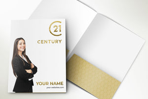 Century 21 Custom Luxury Presentation Folder Printing With Embossed Foil - 003