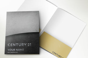 Century 21 Custom Luxury Presentation Folder Printing With Embossed Foil - 004