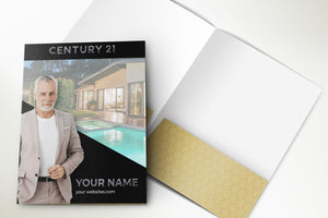 Century 21 Custom Luxury Presentation Folder Printing With Embossed Foil - 006