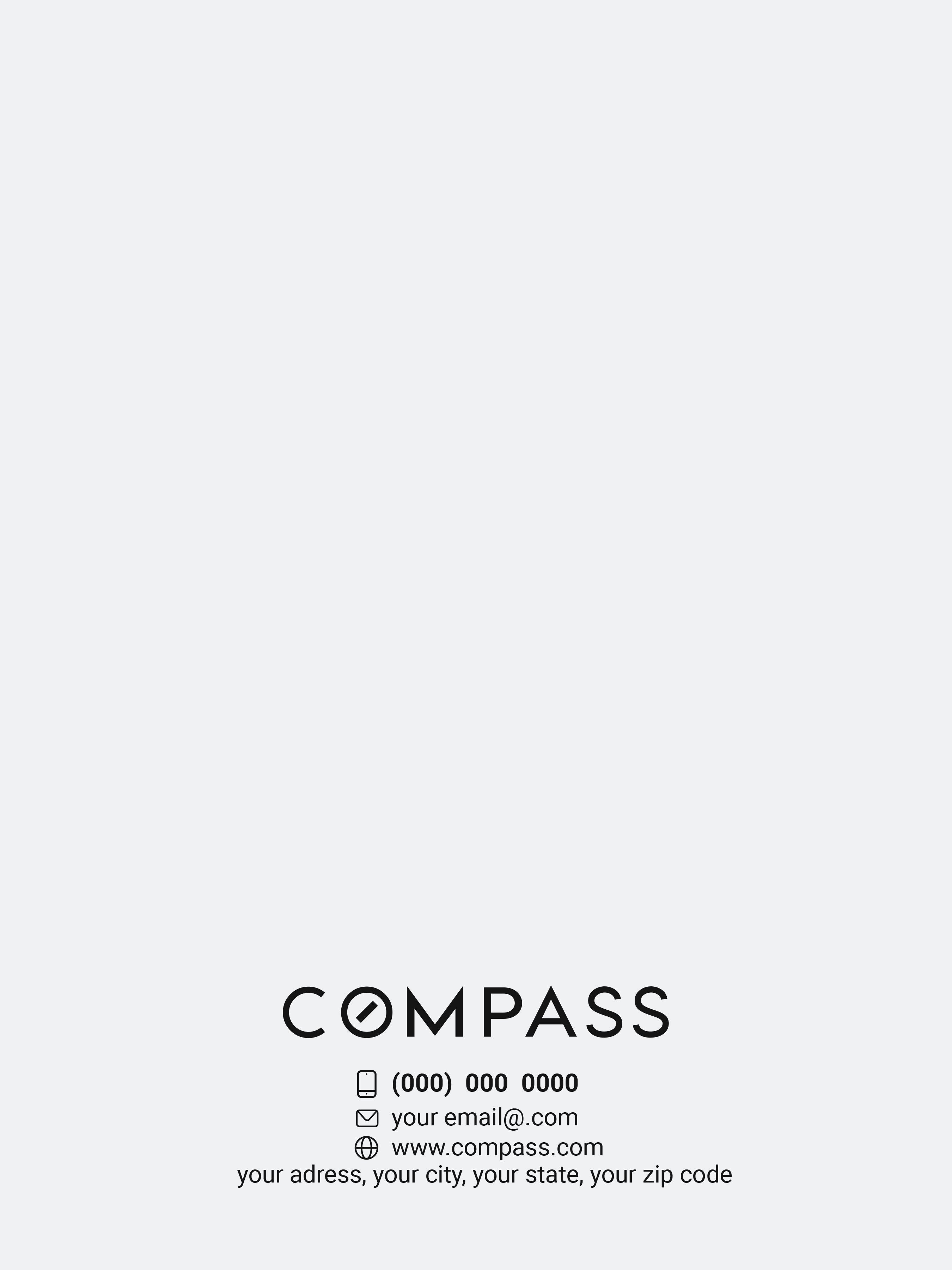 Compass Custom Presentation Folder Printing with Soft touch laminating - 002
