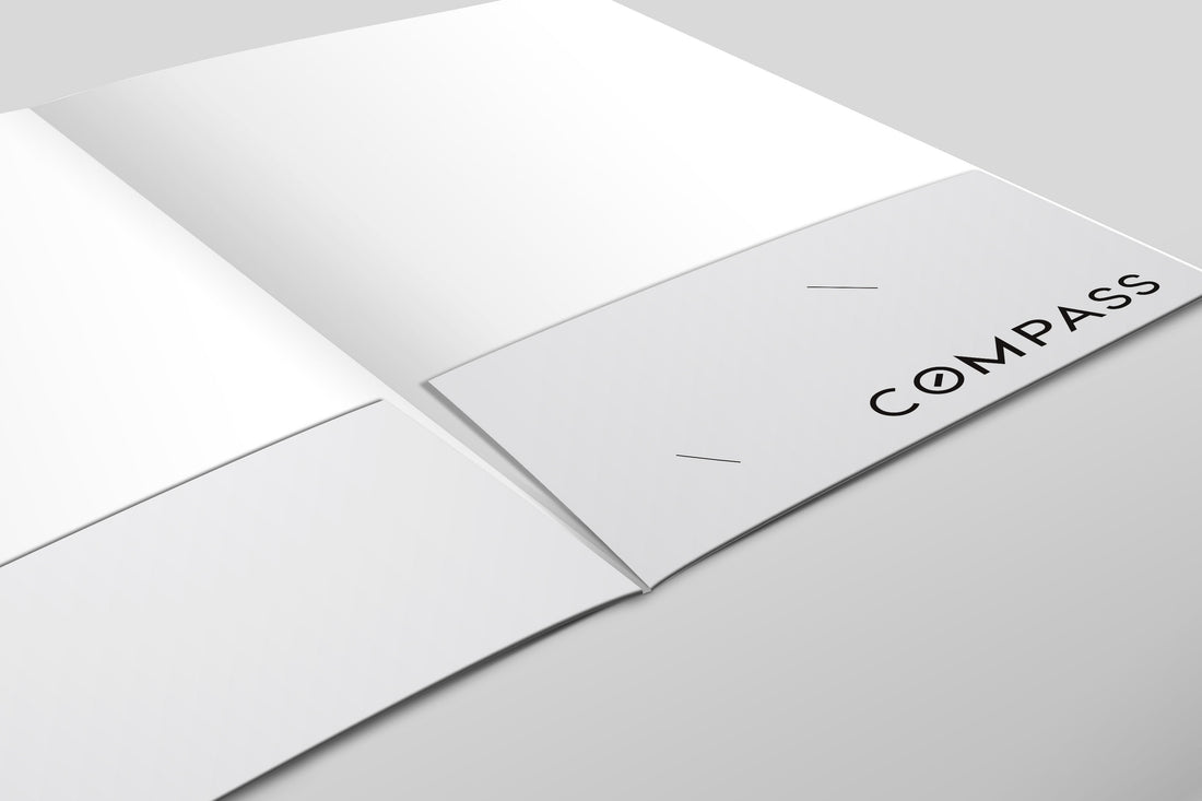 Compass Custom Presentation Folder Printing with Soft touch laminating - 002