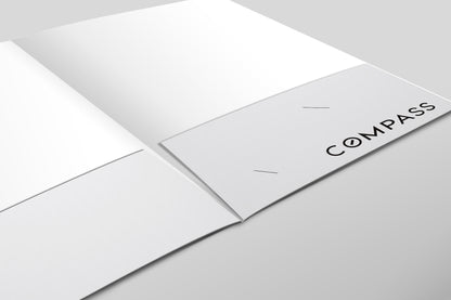 Compass Custom Presentation Folder Printing with Soft touch laminating - 004