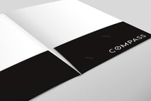 Load image into Gallery viewer, Compass Custom Luxury Presentation Folder Printing With Embossed Foil - 005
