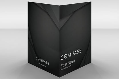 Compass Custom Presentation Folder Printing with Soft touch laminating - 004