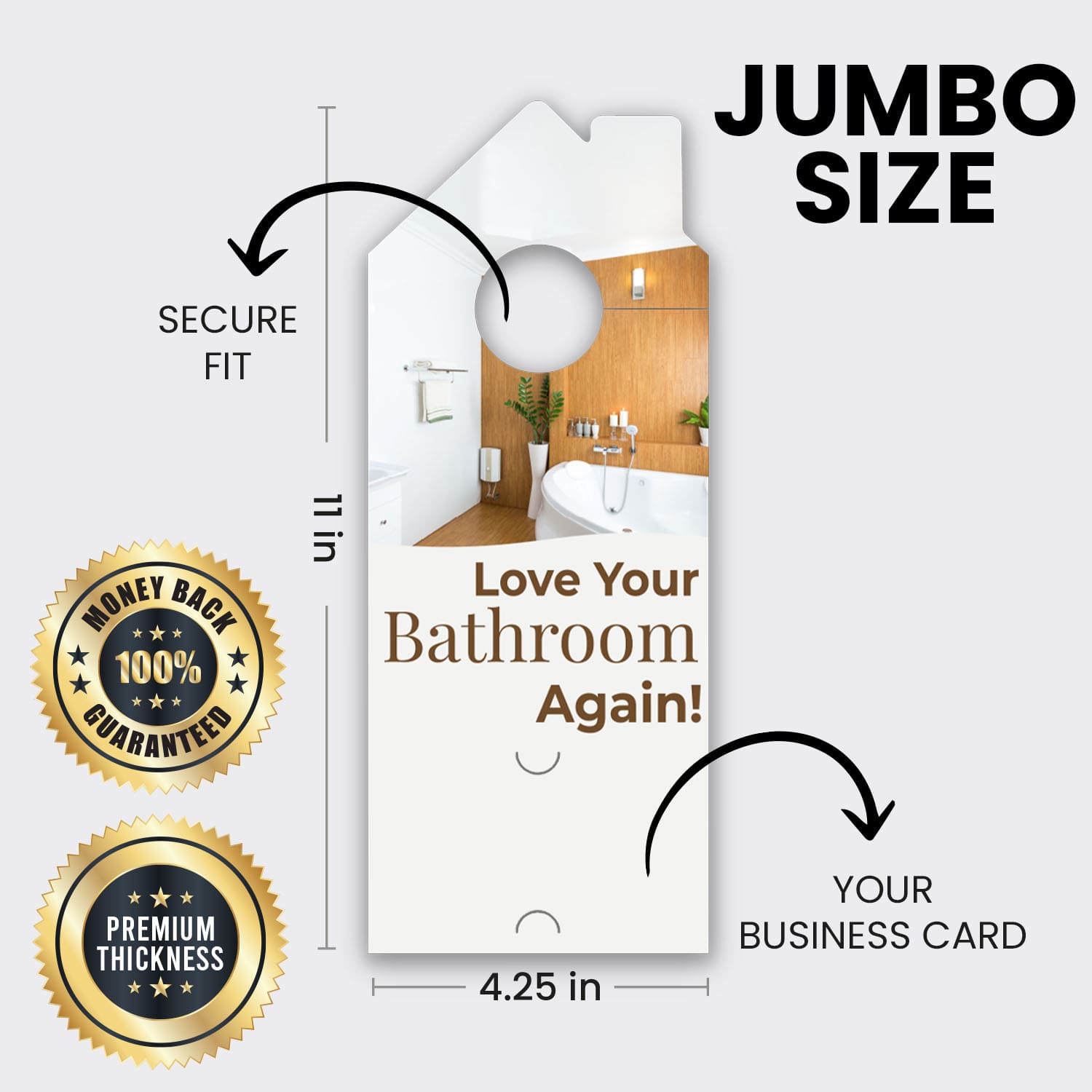 Bathroom Remodel Services Door Hanger