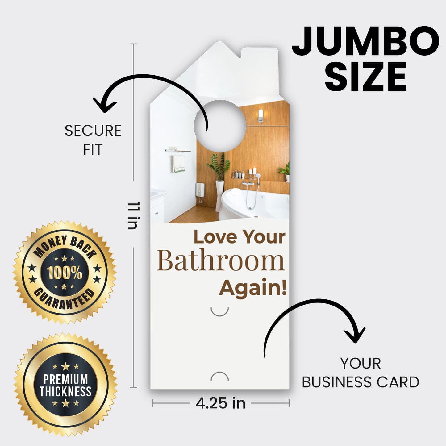 Bathroom Remodel Services Door Hanger