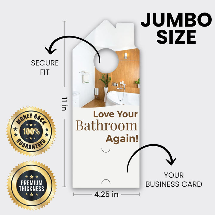 Bathroom Remodel Services Door Hanger