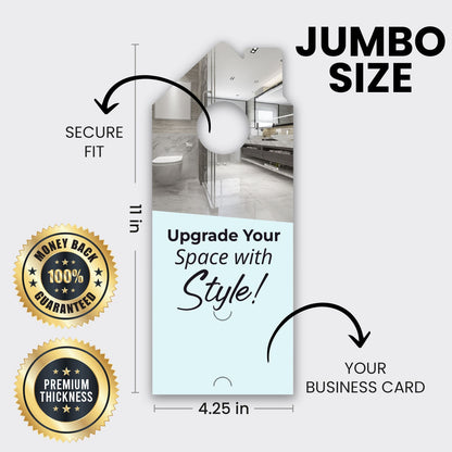 Bathroom Remodel Services Door Hanger