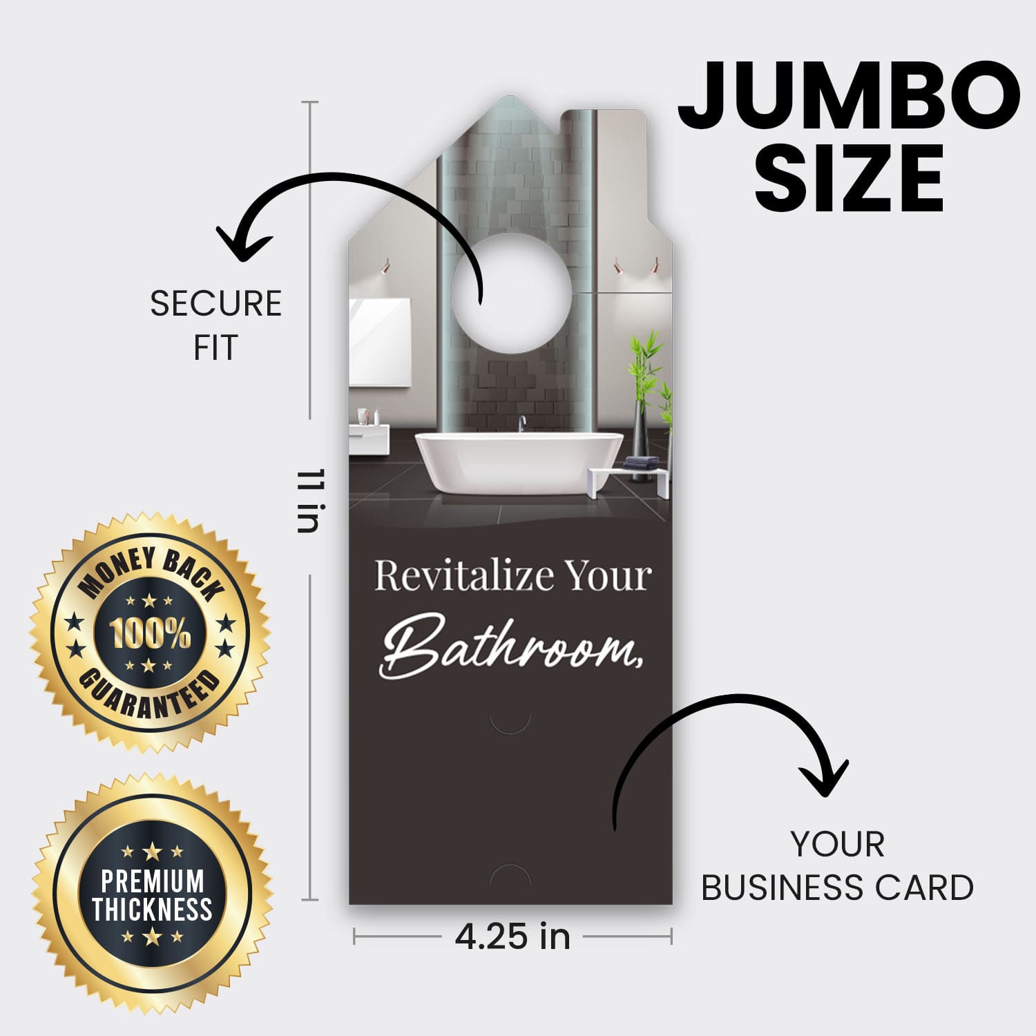 Bathroom Remodel Services Door Hanger