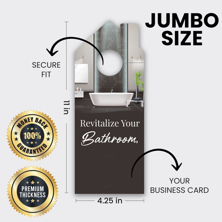 Bathroom Remodel Services Door Hanger