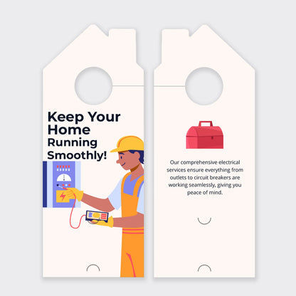 Electrician Services Door Hanger