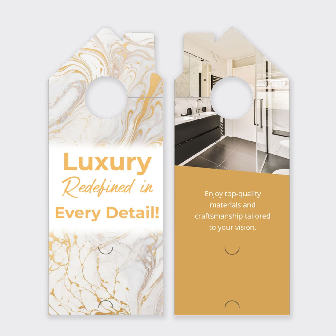 Bathroom Remodel Services Door Hanger