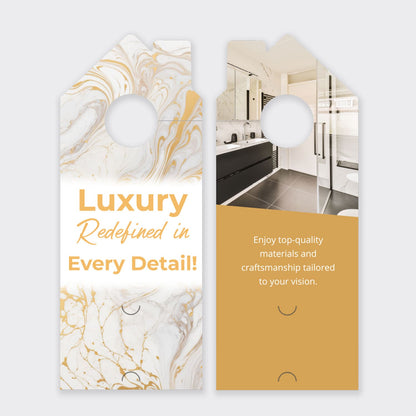 Bathroom Remodel Services Door Hanger