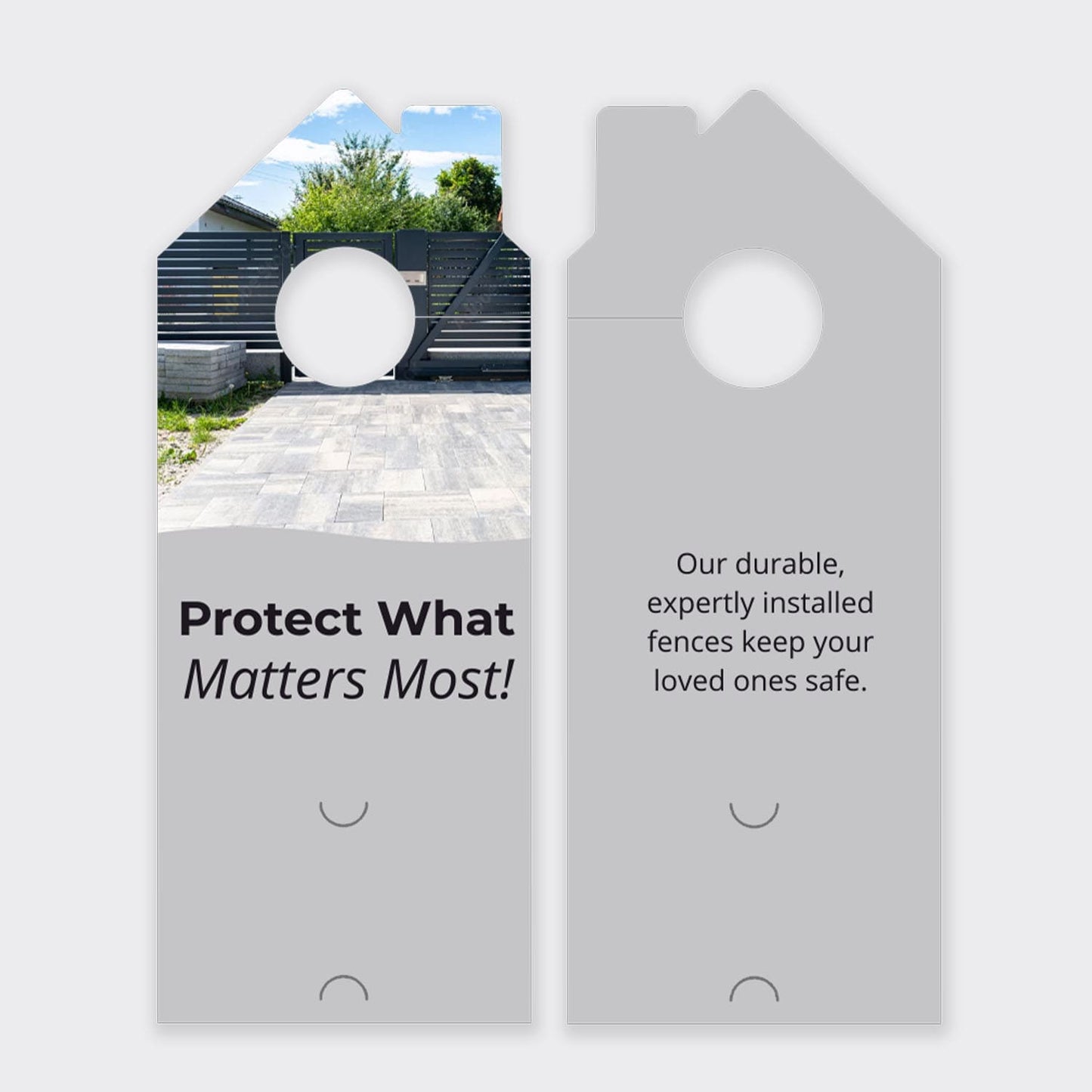 Fence Services Door Hanger